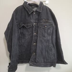 VTG DISS JEANS Jacket Denim black Size XXL Thick Button Outerwear